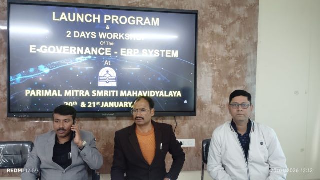 Training on ERP/E-Governance Solution (AIMES – College Management Software)